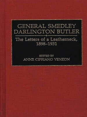 cover image of General Smedley Darlington Butler